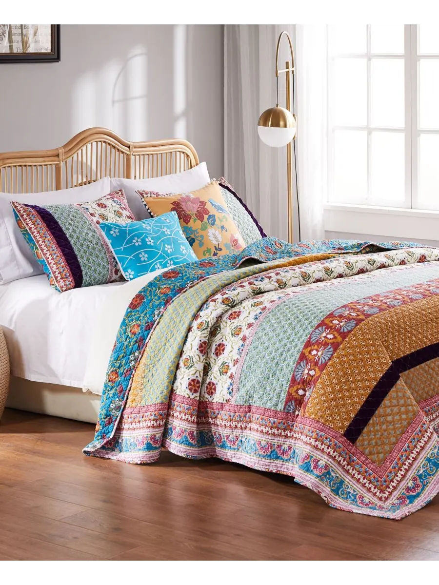 Комплект постельного белья Thalia из 2 предметов, размер Twin/Twin XL Greenland Home Fashions — изображение 3 из 3, мульти