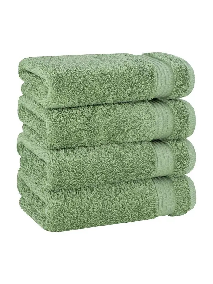 Набор полотенец для рук American Soft Linen Bekos Premium из 100% турецкого хлопка, 4 шт