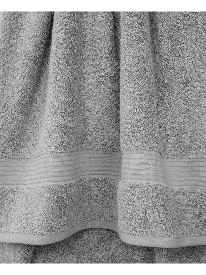 Набор полотенец для рук American Soft Linen Bekos Premium из 100% турецкого хлопка, 4 шт — изображение 3 из 3, серый
