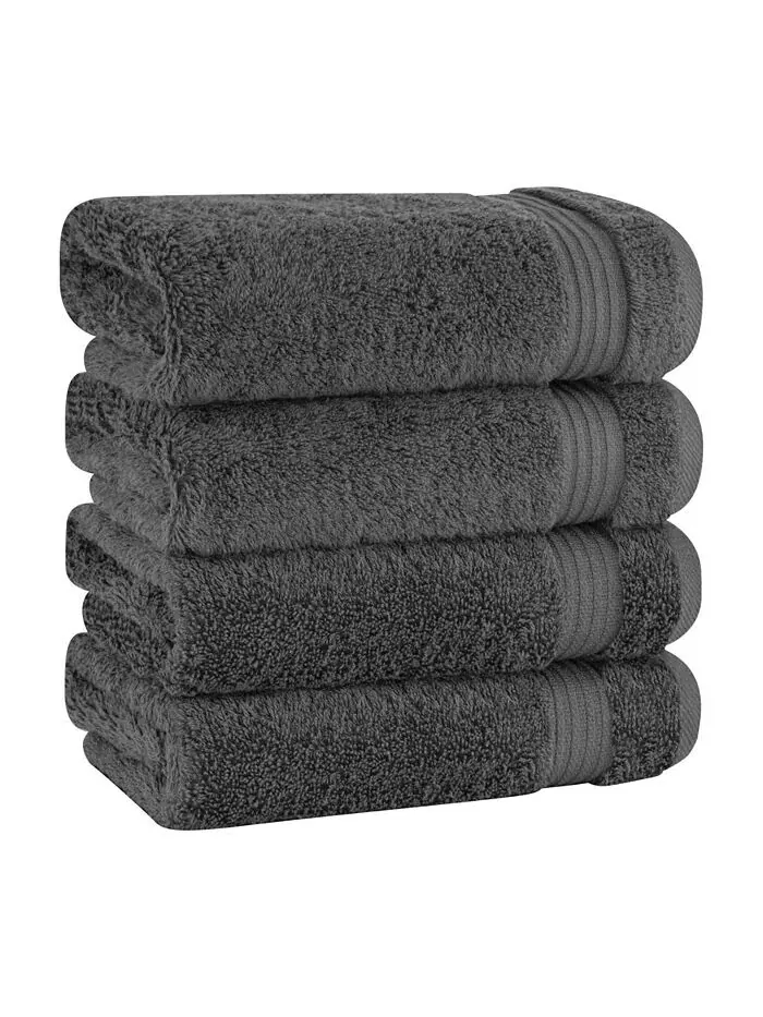 Набор полотенец для рук American Soft Linen Bekos Premium из 100% турецкого хлопка, 4 шт