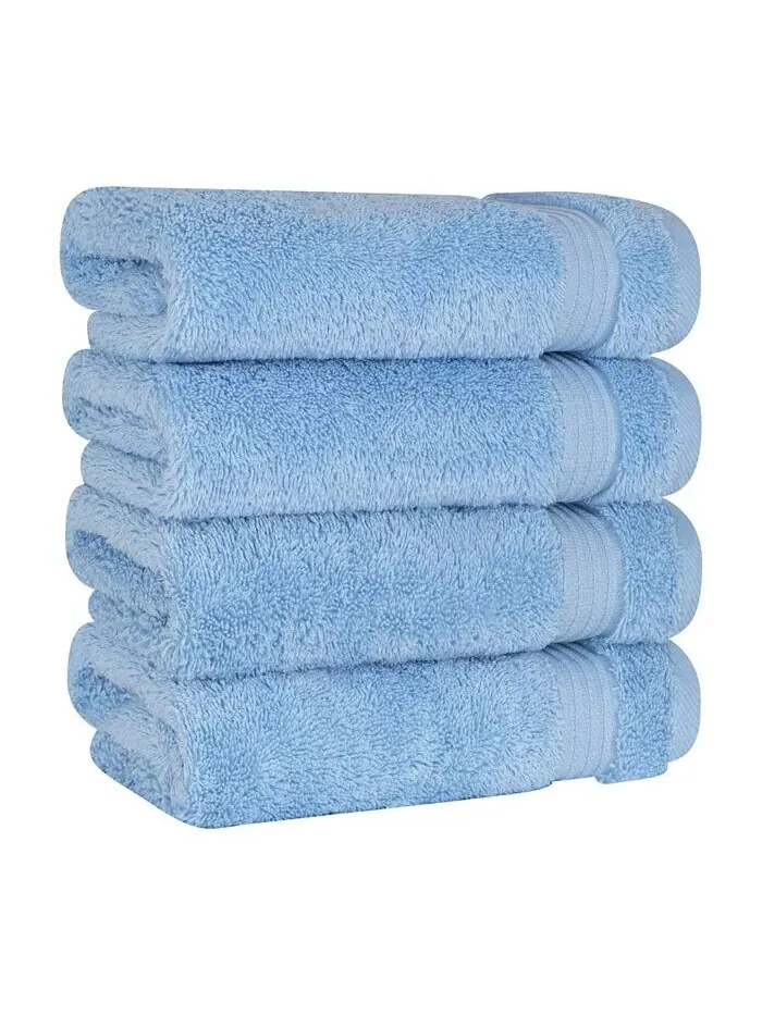 Набор полотенец для рук American Soft Linen Bekos Premium из 100% турецкого хлопка, 4 шт