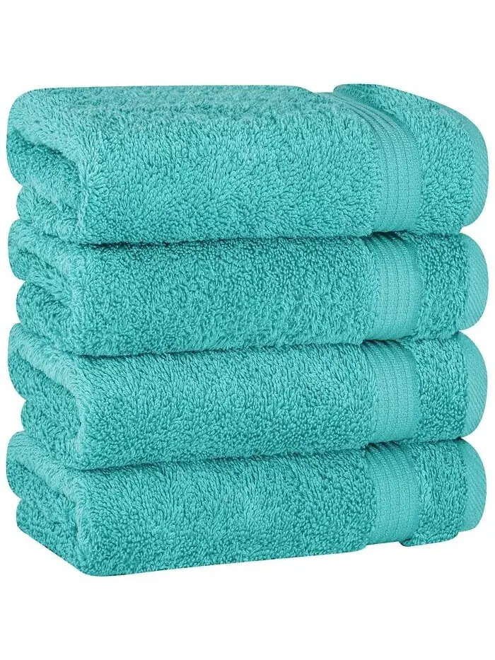 Набор полотенец для рук American Soft Linen Bekos Premium из 100% турецкого хлопка, 4 шт