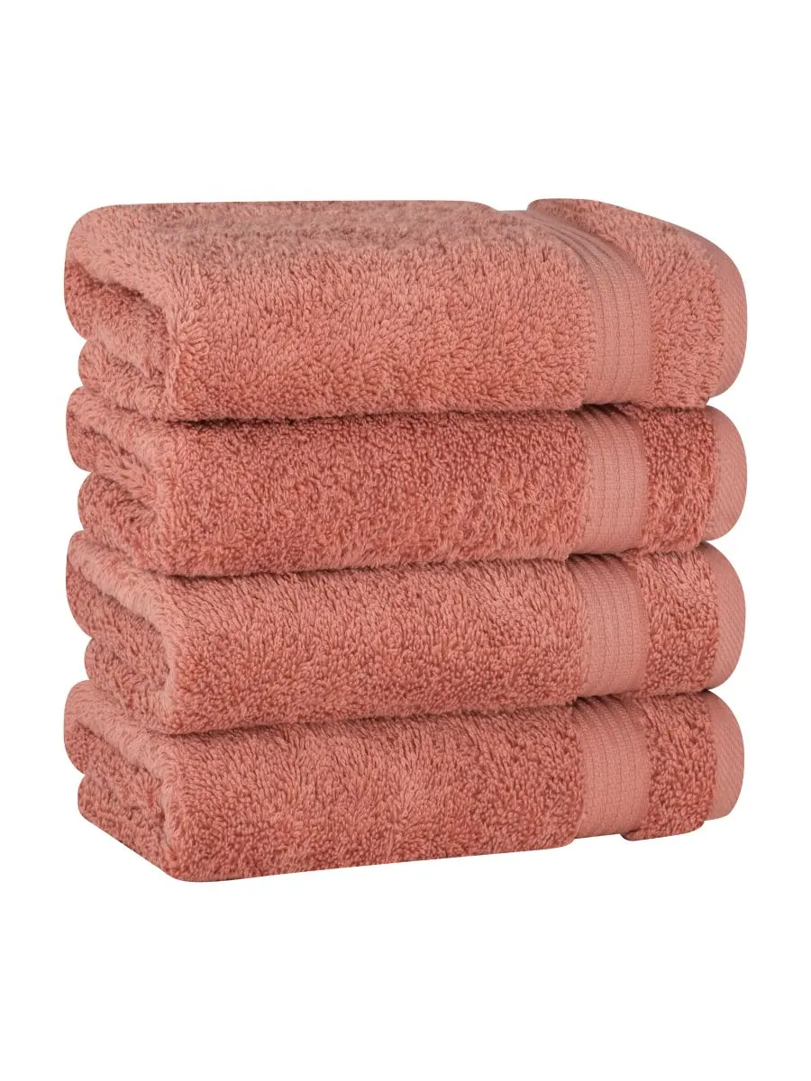 Набор из 4 полотенец для рук Bekos Premium из 100% турецкого хлопка American Soft Linen