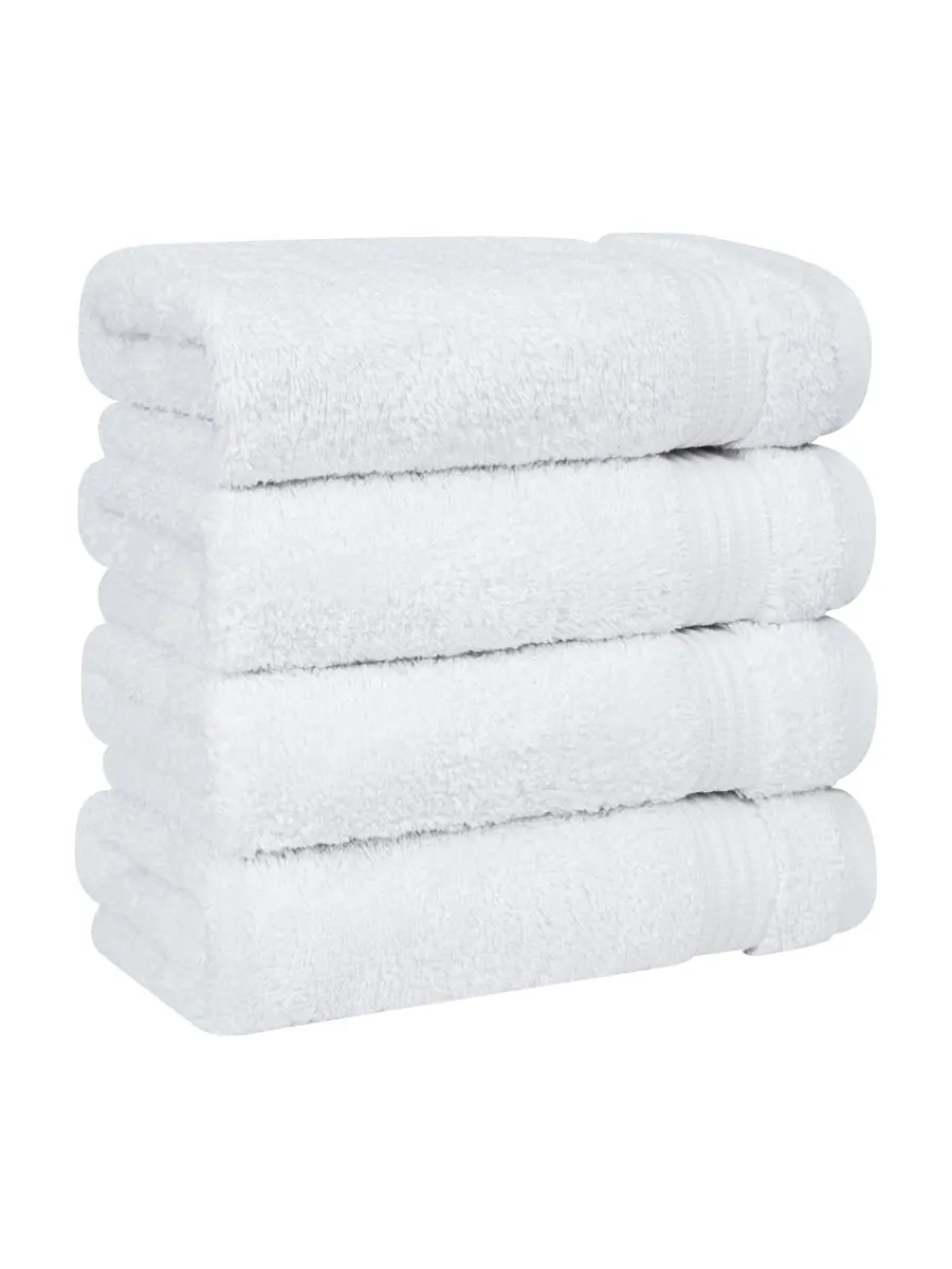 Набор из 4 полотенец для рук Bekos Premium из 100% турецкого хлопка American Soft Linen