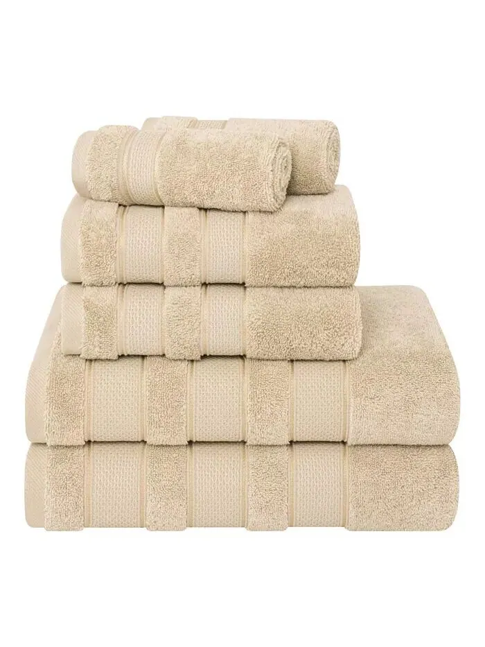 Набор банных полотенец American Soft Linen Salem Premium из 100% турецкого хлопка, 6 шт