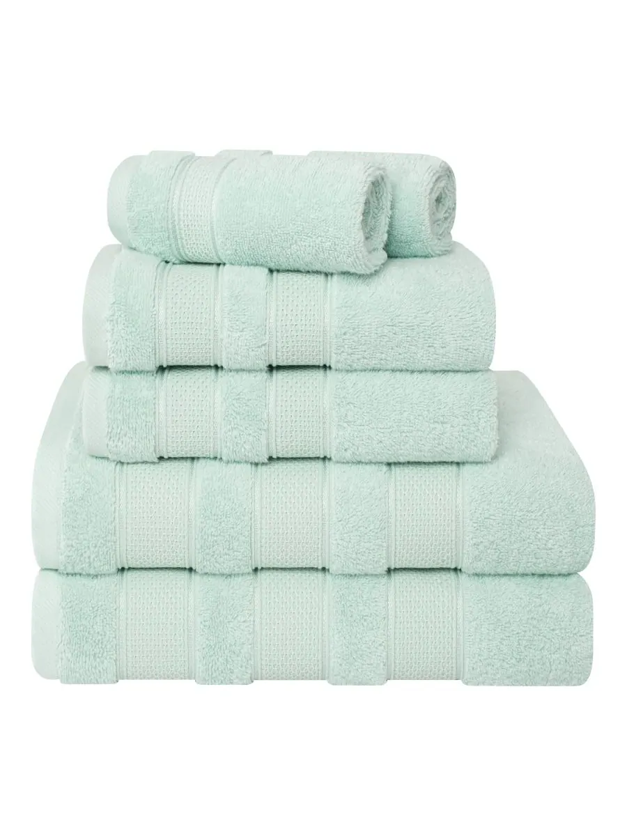 Набор банных полотенец Salem Premium из 6 предметов, 100% турецкий хлопок American Soft Linen