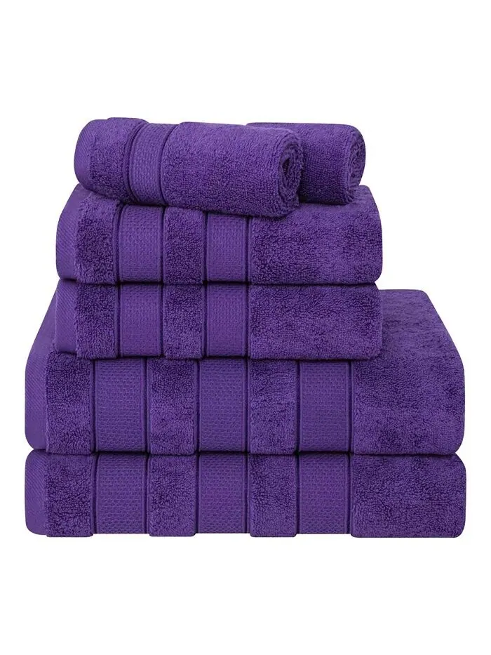 Набор банных полотенец American Soft Linen Salem Premium из 100% турецкого хлопка, 6 шт