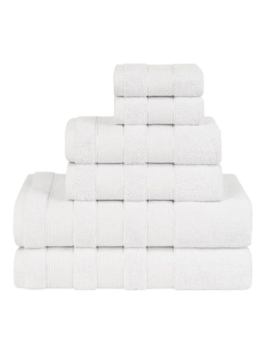 Набор банных полотенец Salem Premium из 6 предметов, 100% турецкий хлопок American Soft Linen