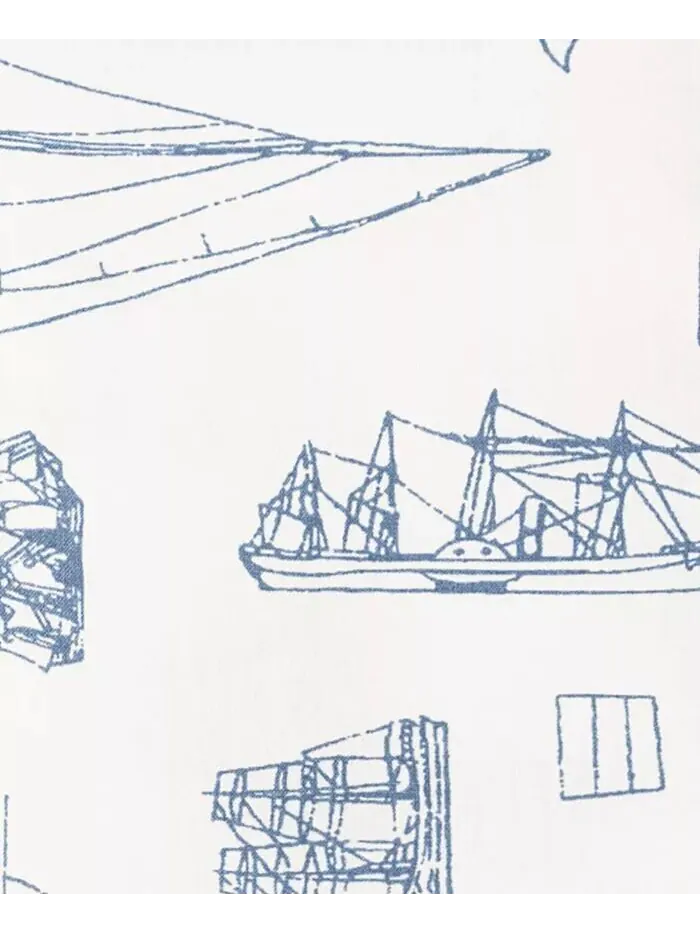 Наборы простыней из хлопкового перкаля Whitewood Sail Nautica — изображение 2 из 7, яркий синий