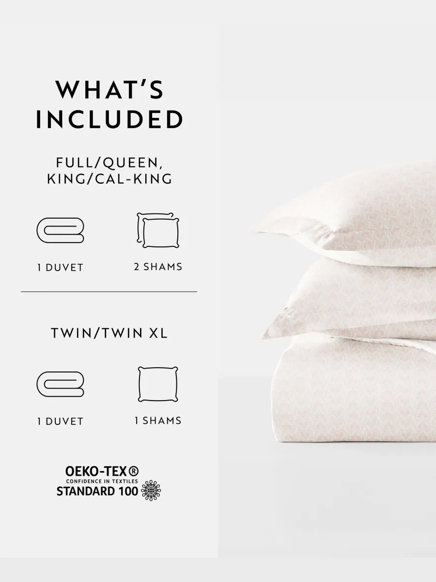 Комплект постельного белья Lucid Dreams с узором, размер Full/Queen Ienjoy Home — изображение 3 из 9, классический розовый