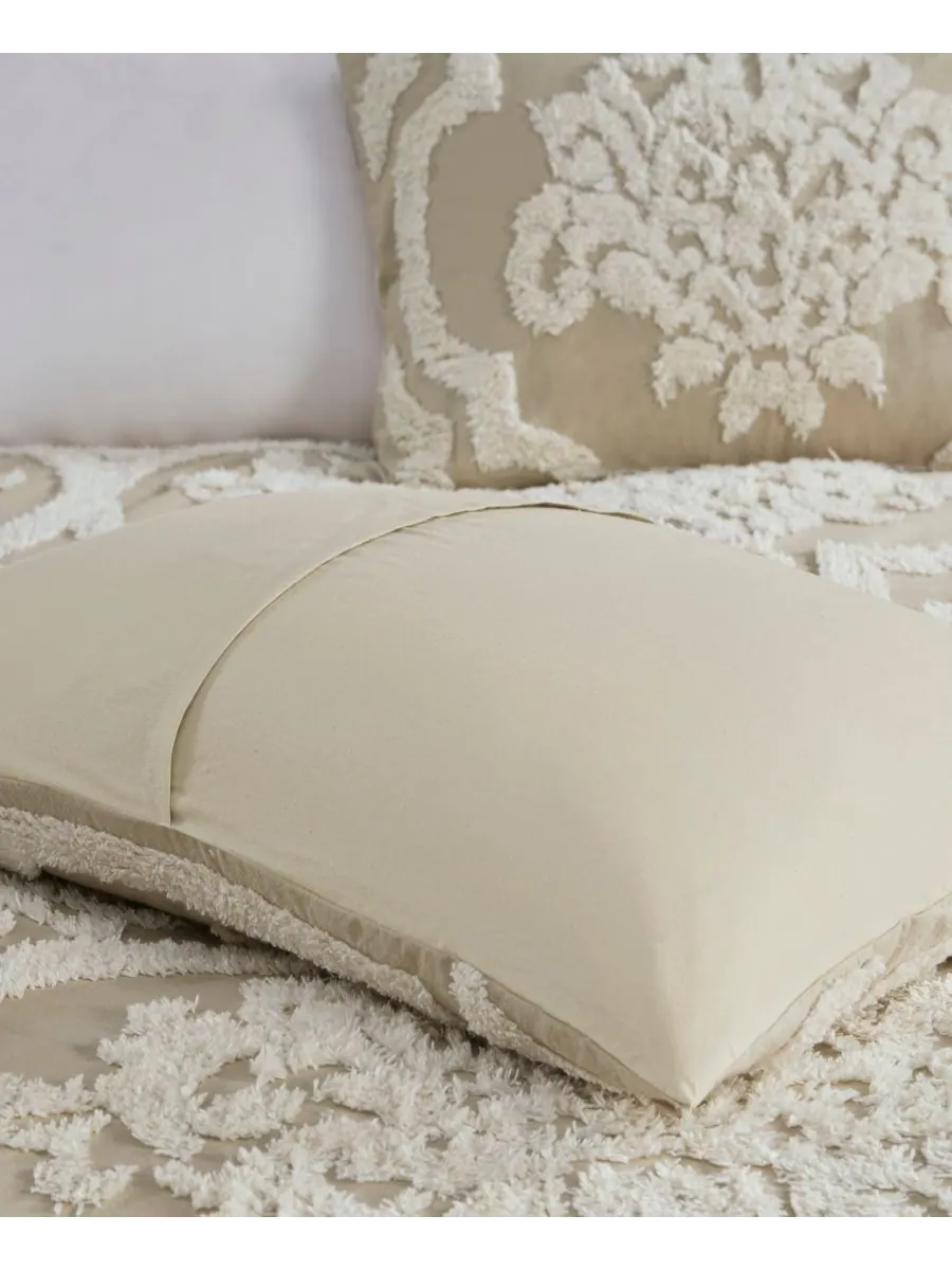 Комплект постельного белья Viola Damask из 3 предметов, размер King/California King Madison Park — изображение 8 из 9, тауп