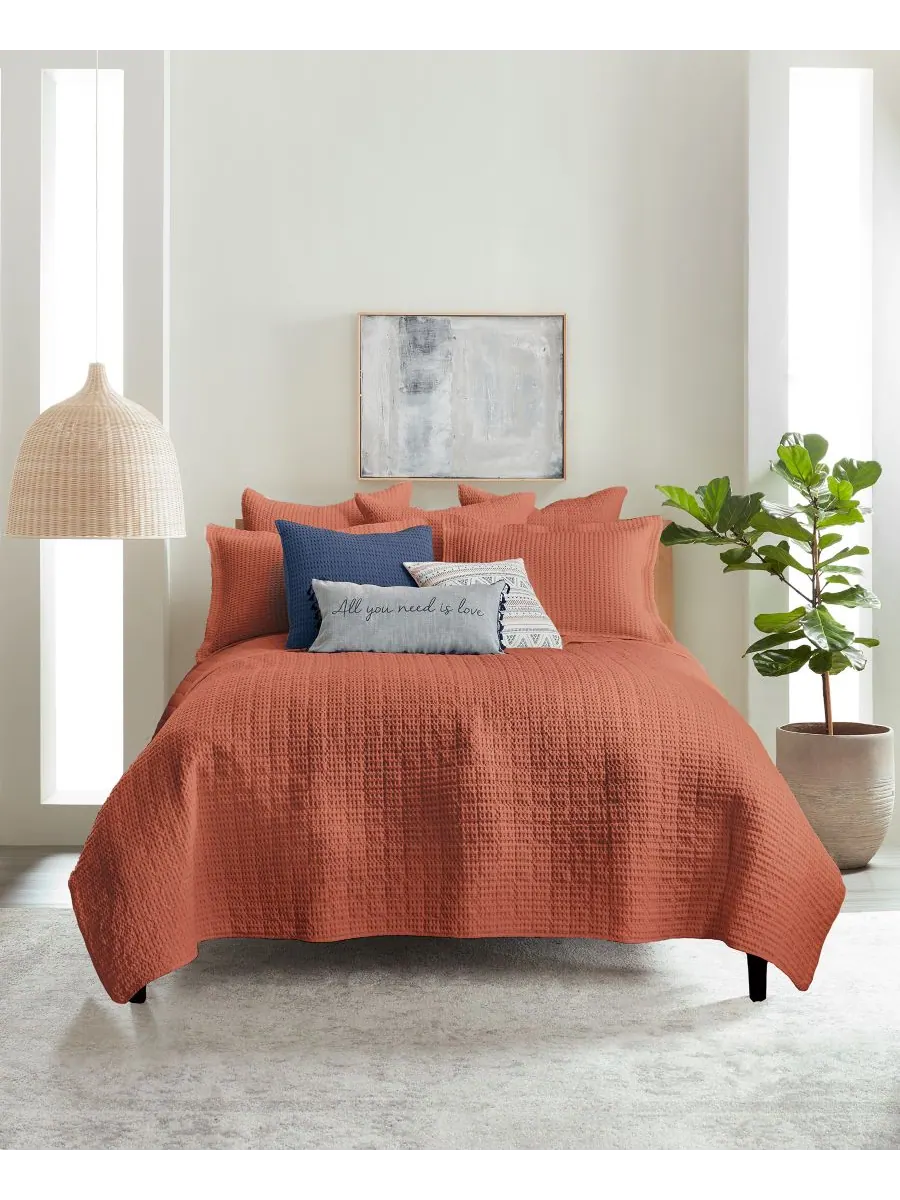 Комплект постельного белья Mills Waffle Textured из 3 предметов, размер King/California King Levtex