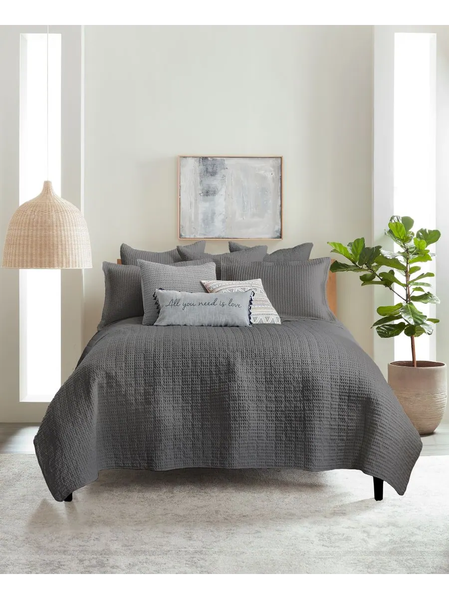 Комплект постельного белья Mills Waffle Textured из 3 предметов, размер King/California King Levtex