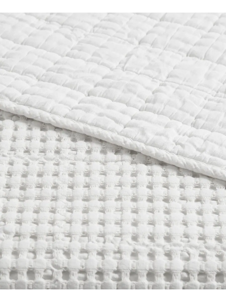 Комплект постельного белья Mills Waffle Textured из 3 предметов, размер King/California King Levtex — изображение 5 из 5