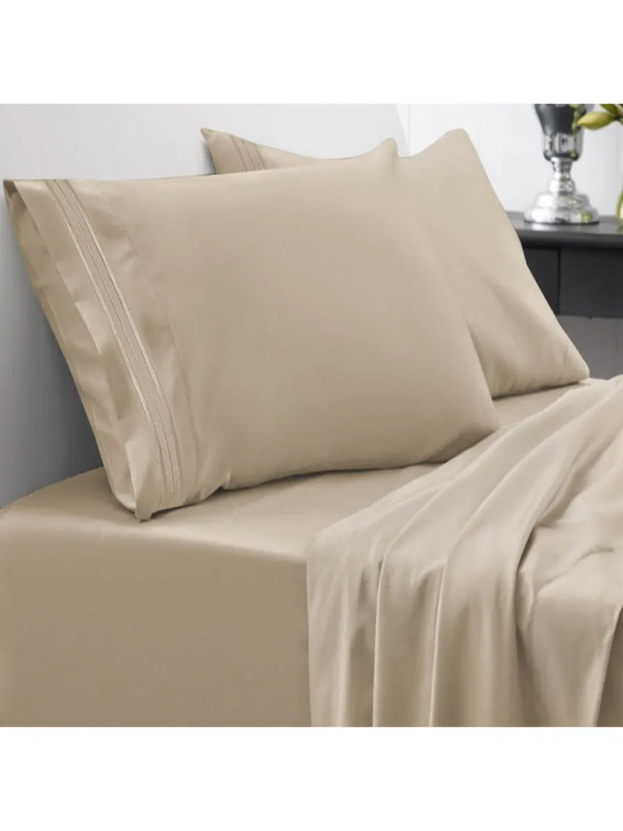 Комплект постельного белья из микрофибры, 4 предмета, размер California King Sweet Home Collection