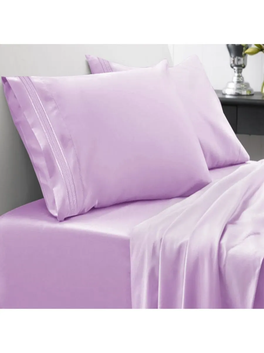 Комплект постельного белья из микрофибры, 4 предмета, размер полный Sweet Home Collection