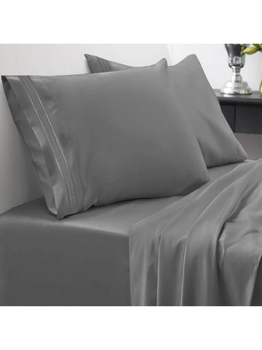 Комплект постельного белья из микрофибры, 4 предмета, размер King Sweet Home Collection