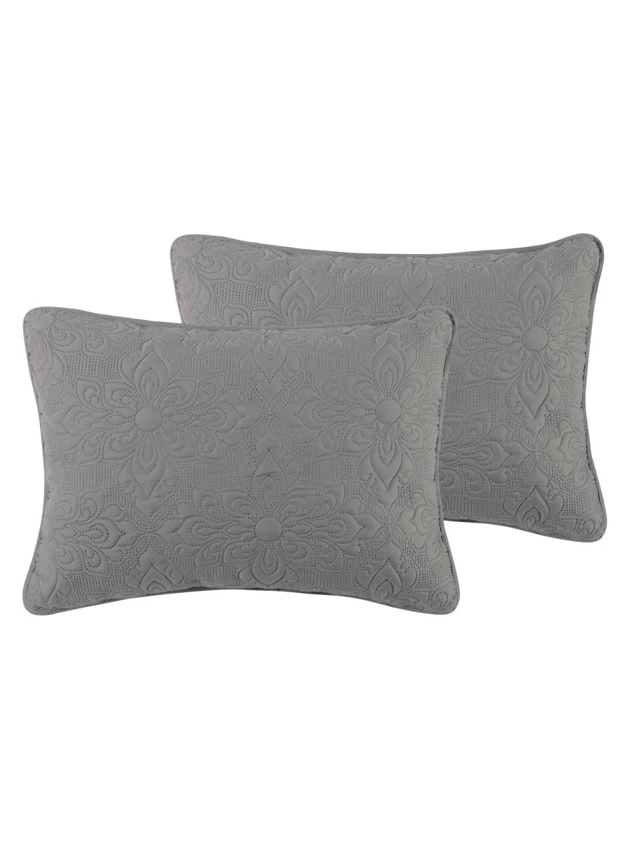 Комплект постельного белья caroline embossed из 3 предметов, размер full/queen VCNY Home — изображение 2 из 5, серый
