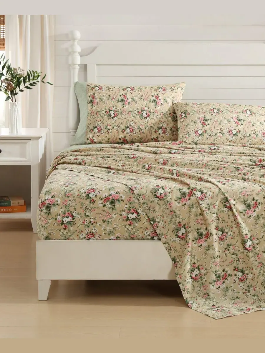 Комплект постельного белья Loveston из 3 предметов, хлопковый перкаль, плотность ткани 200 нитей — изображение 2 из 6