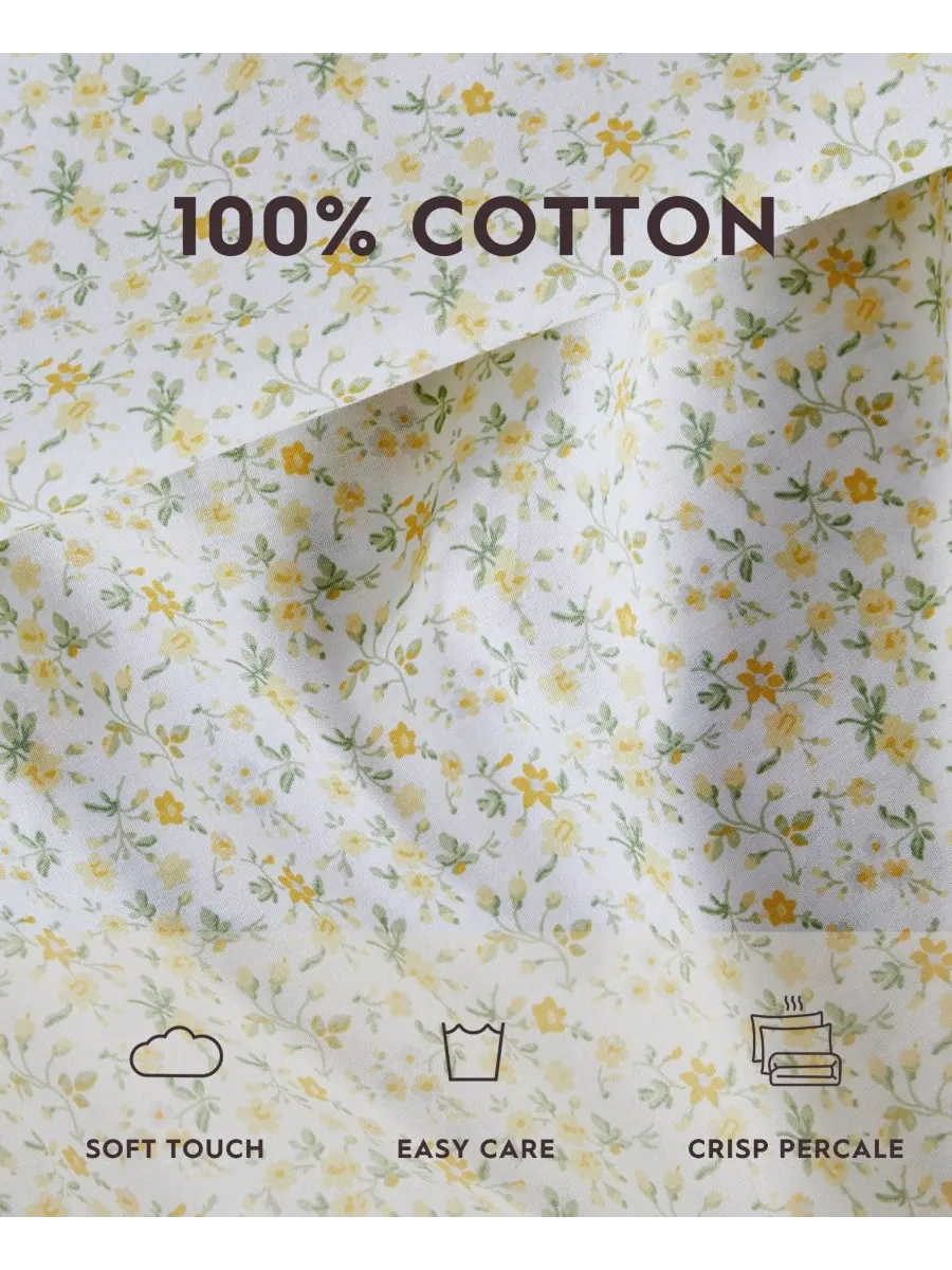 Комплект постельного белья из хлопкового перкаля, 4 предмета, размер King Laura Ashley, цвет evie — изображение 3 из 10
