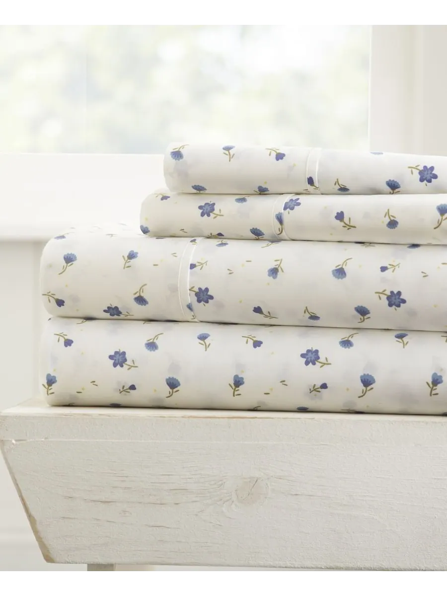 Комплект постельного белья Farmhouse Chic Premium Ultra Soft Pattern из 4 предметов, размер King