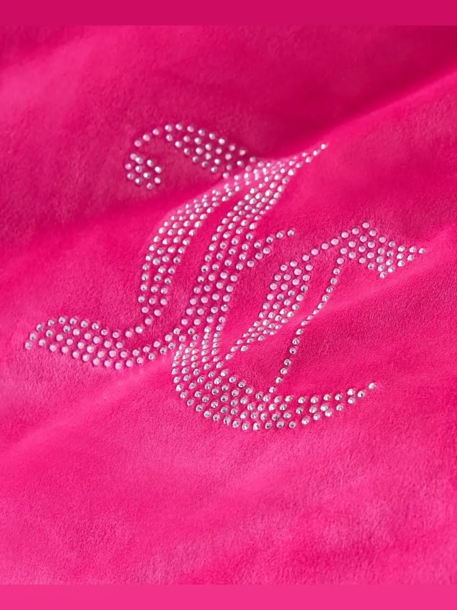 Комплект постельного белья из 3 предметов, велюровый, размер King Juicy Couture — изображение 4 из 5, розовый