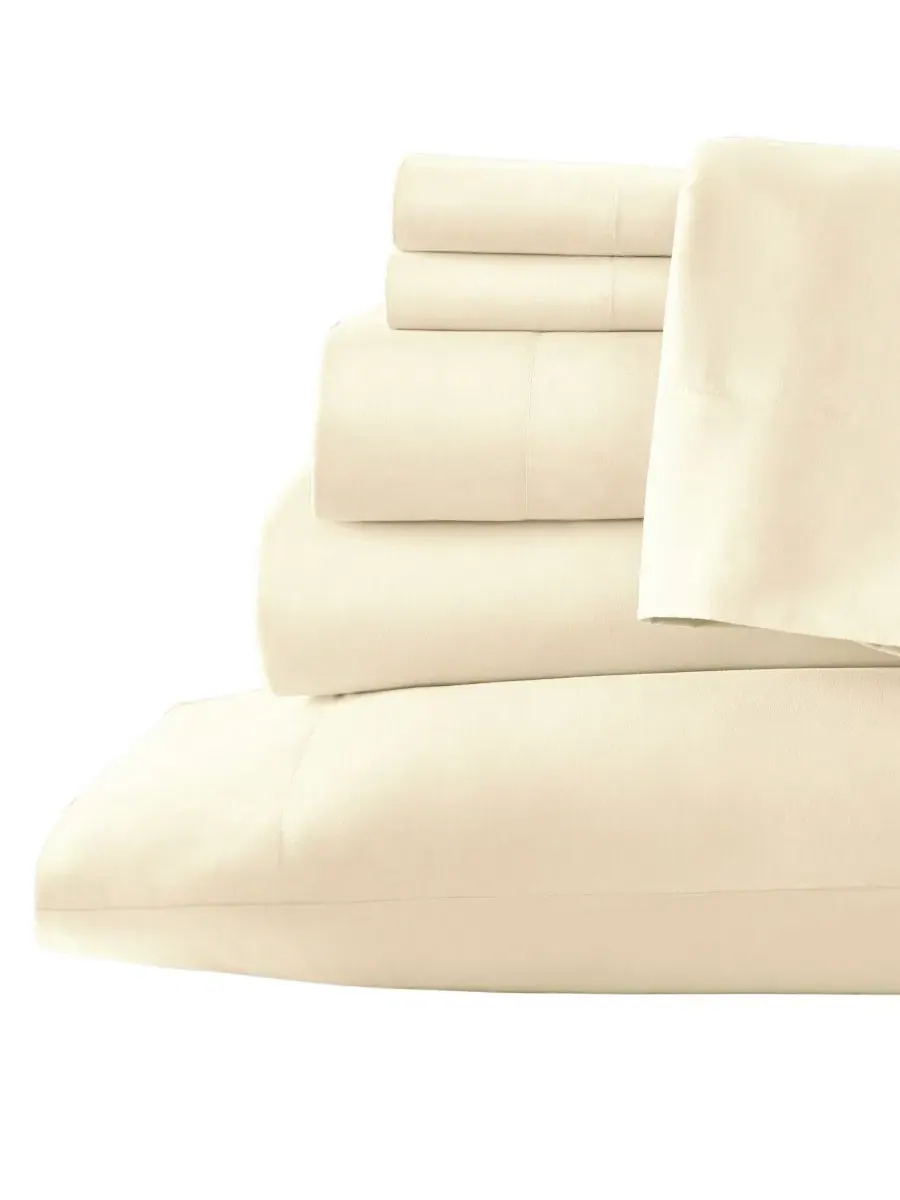 Комплект постельного белья с простыней на резинке, 6 предметов, King Southshore Fine Linens