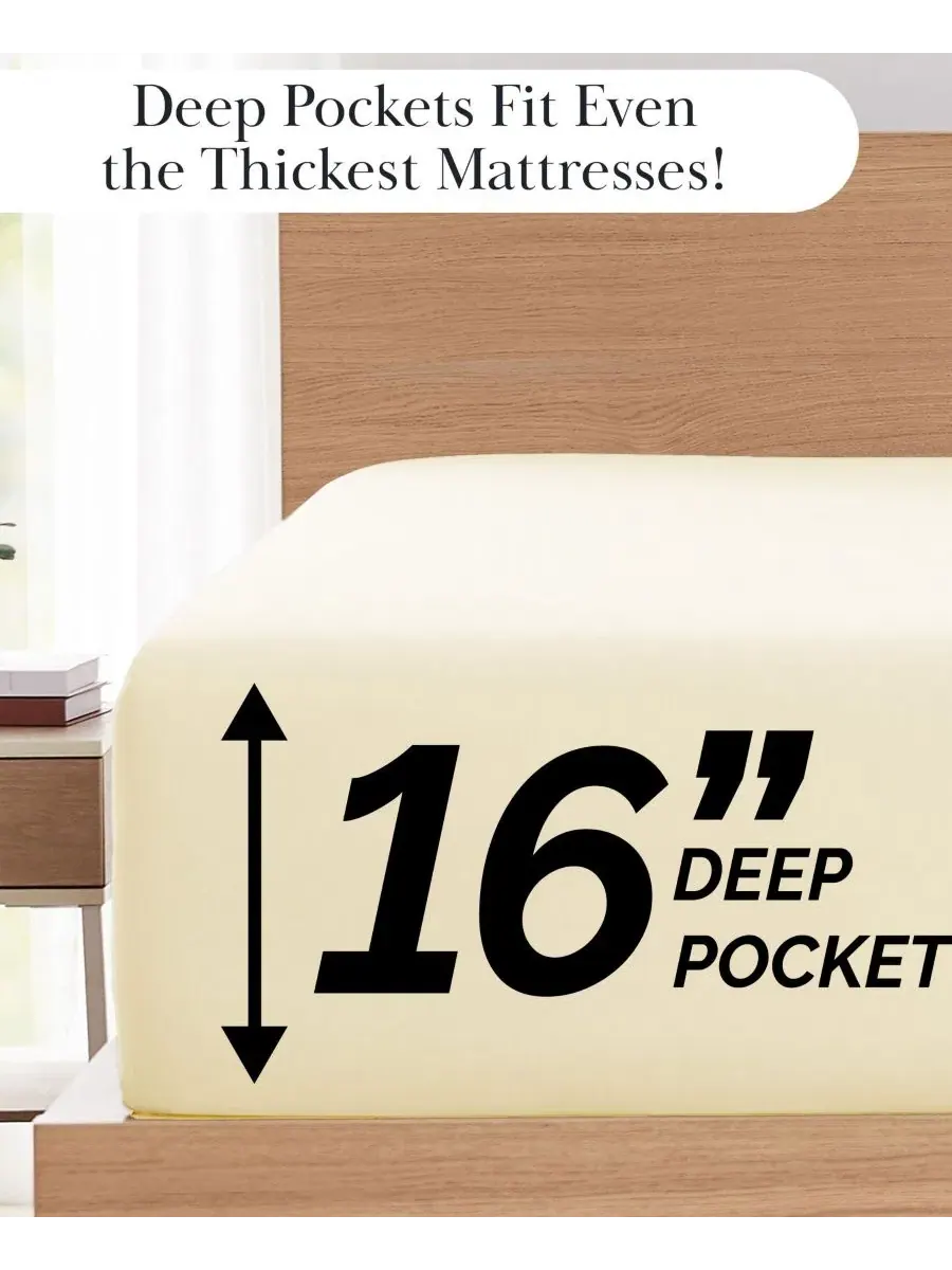 Комплект постельного белья из микрофибры, 4 предмета, Twin Southshore Fine Linens — изображение 4 из 4, бежевый