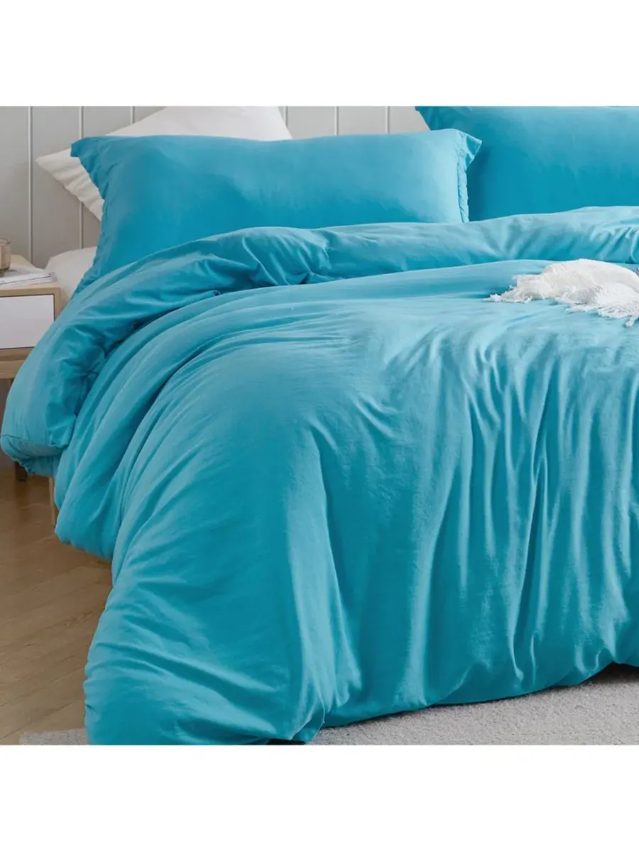 Комплект стеганого одеяла с пододеяльником Loft Coma Inducer — изображение 3 из 4, голубой