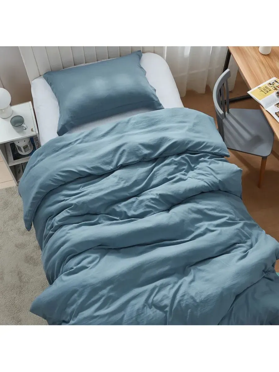 Комплект одеяла с пододеяльником Natural Loft Coma Inducer — изображение 3 из 4, светлый/синий
