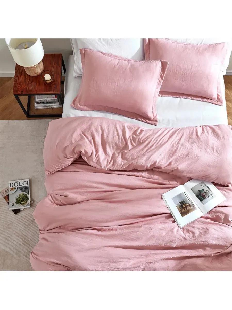 Комплект стеганого одеяла с пододеяльником Natural Loft Coma Inducer — изображение 3 из 4, серебристый розовый