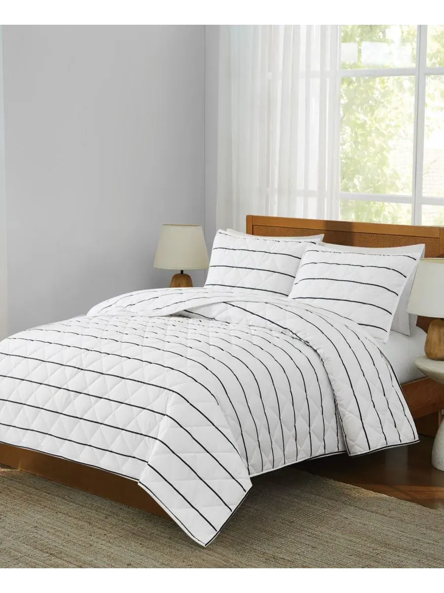 Комплект стеганых одеял Hayward Stripe, 3 предмета, King Brooklyn Loom