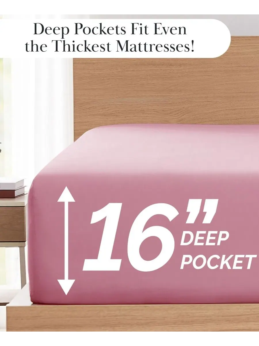 Комплект постельного белья 6 предметов No-Slip Ultra Soft Deep Pocket, California King Southshore — изображение 5 из 5