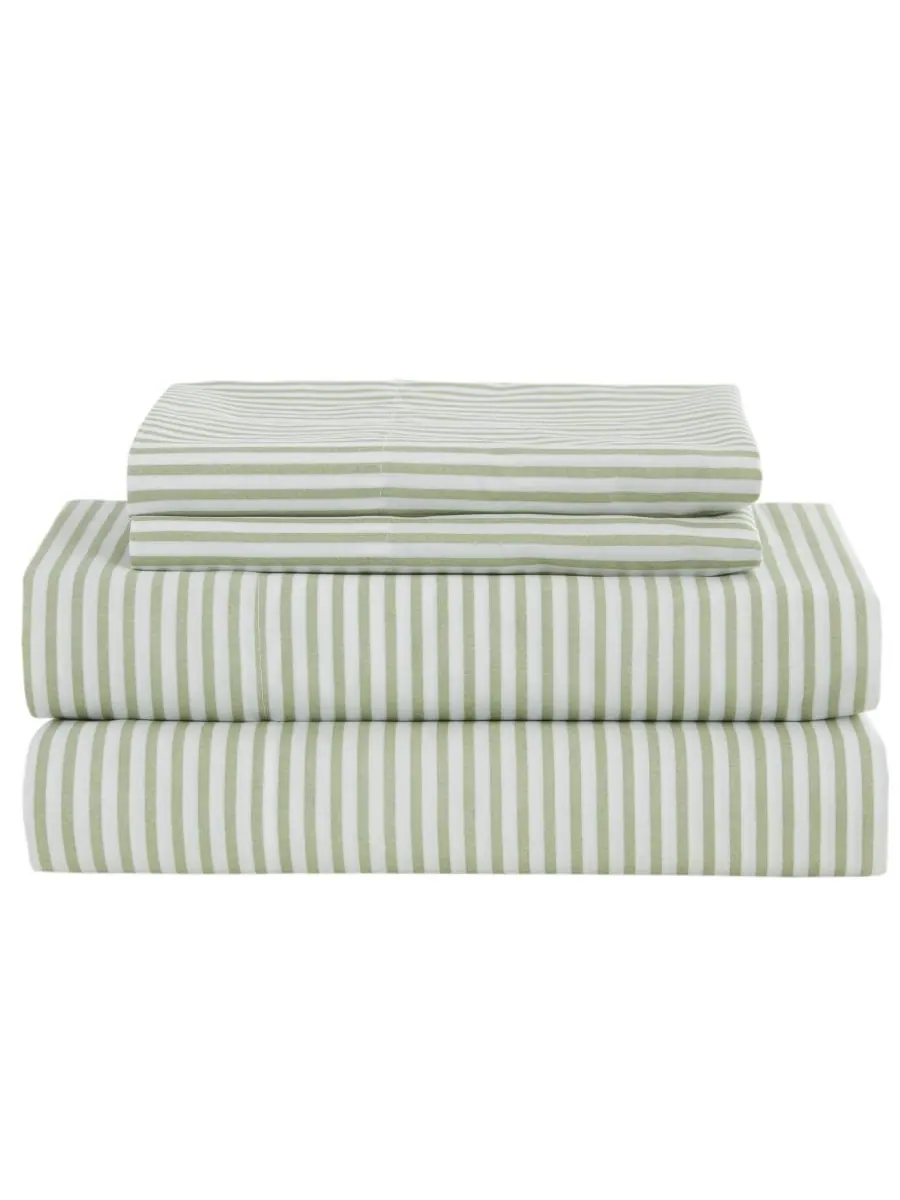 Комплект постельного белья Jaxon Wide Stripe из 7 предметов, размер Full Madison Park Essentials — изображение 5 из 9