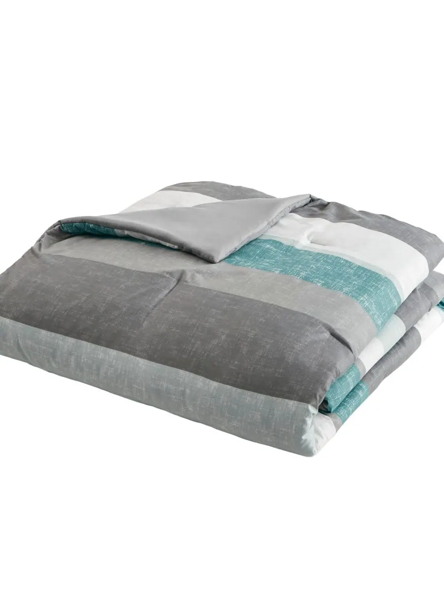 Комплект постельного белья Jaxon Wide Stripe из 7 предметов, размер Queen Madison Park Essentials — изображение 4 из 10