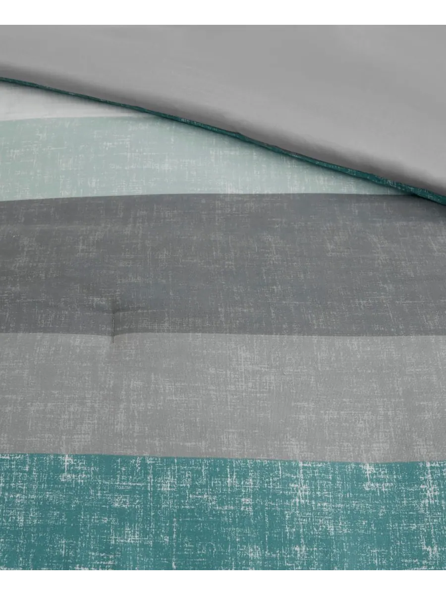 Комплект постельного белья Jaxon Wide Stripe из 7 предметов, размер Queen Madison Park Essentials — изображение 8 из 10