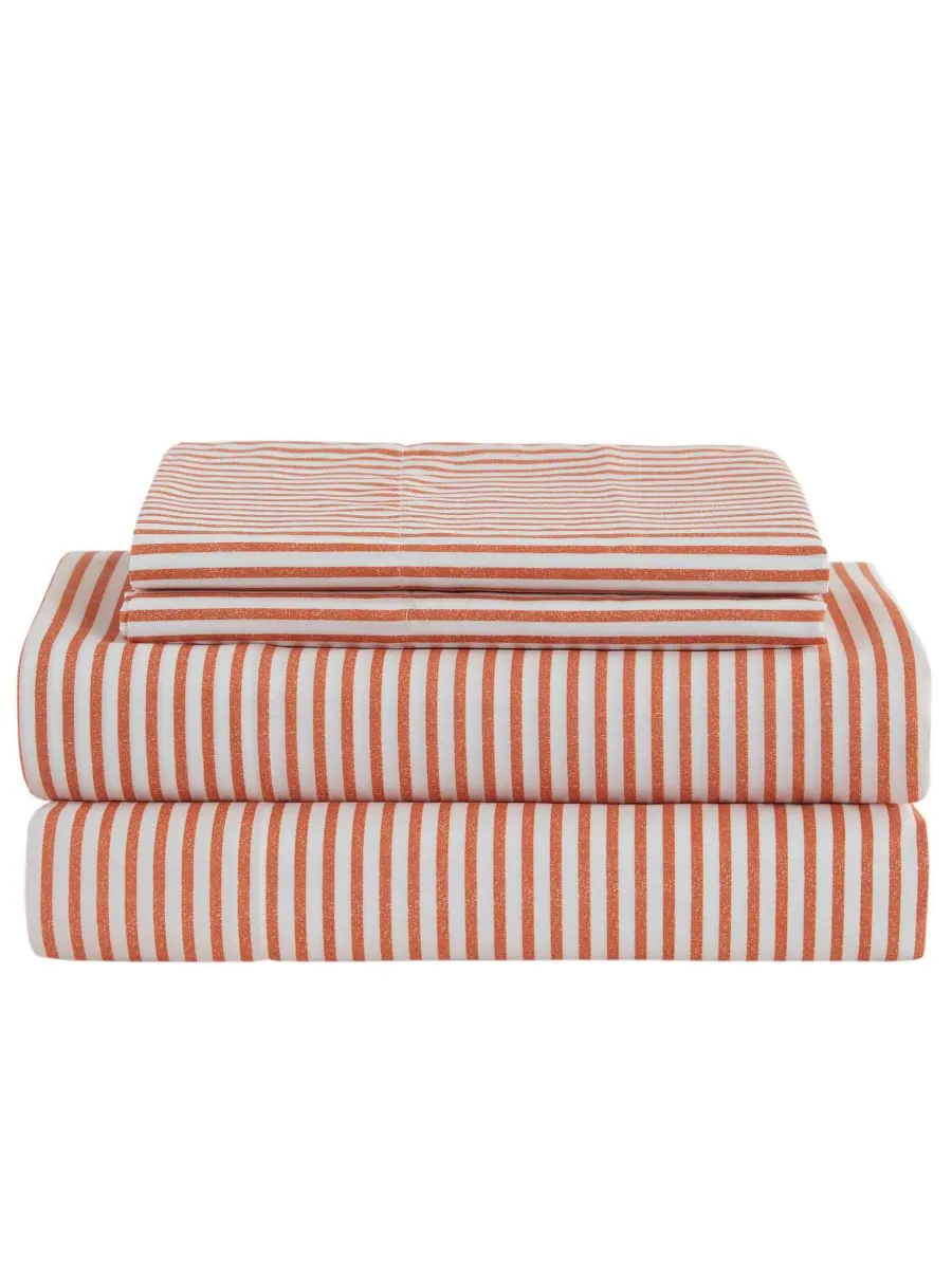 Комплект постельного белья Jaxon Wide Stripe из 7 предметов, размер Queen Madison Park Essentials — изображение 5 из 9, серый