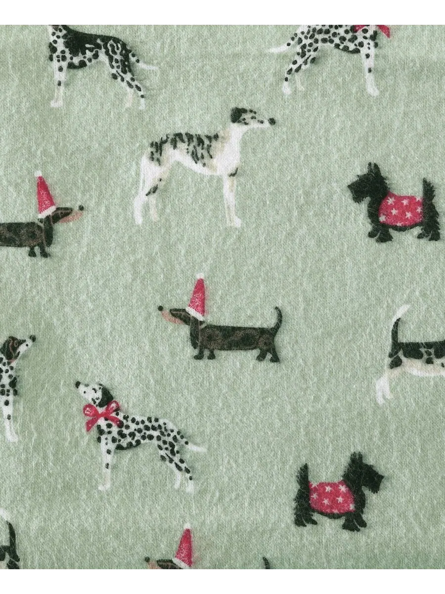 Комплект постельного белья из хлопковой фланели, 4 предмета, размер King Laura Ashley — изображение 6 из 6, праздничный