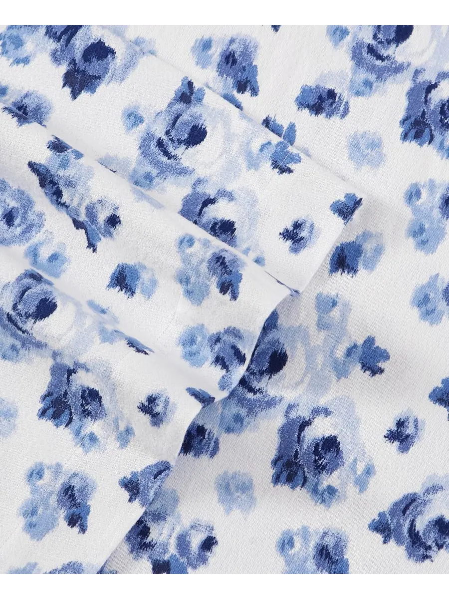 Комплект постельного белья из хлопковой фланели, 4 предмета, размер King Laura Ashley, цвет emeilia — изображение 5 из 6