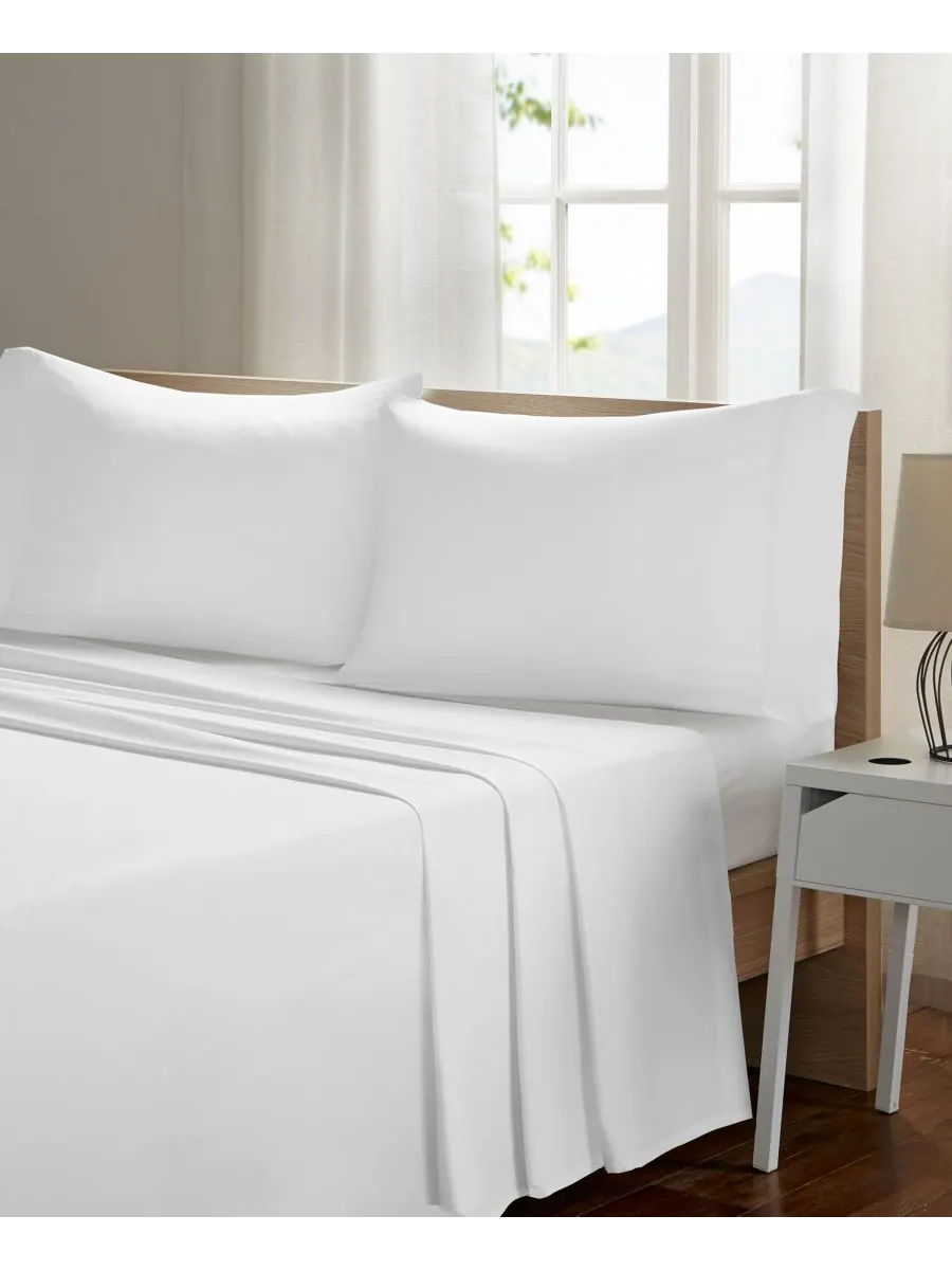 Комплект постельного белья Smart Cool из микрофибры, 4 предмета, размер Full Madison Park — изображение 2 из 3, белый