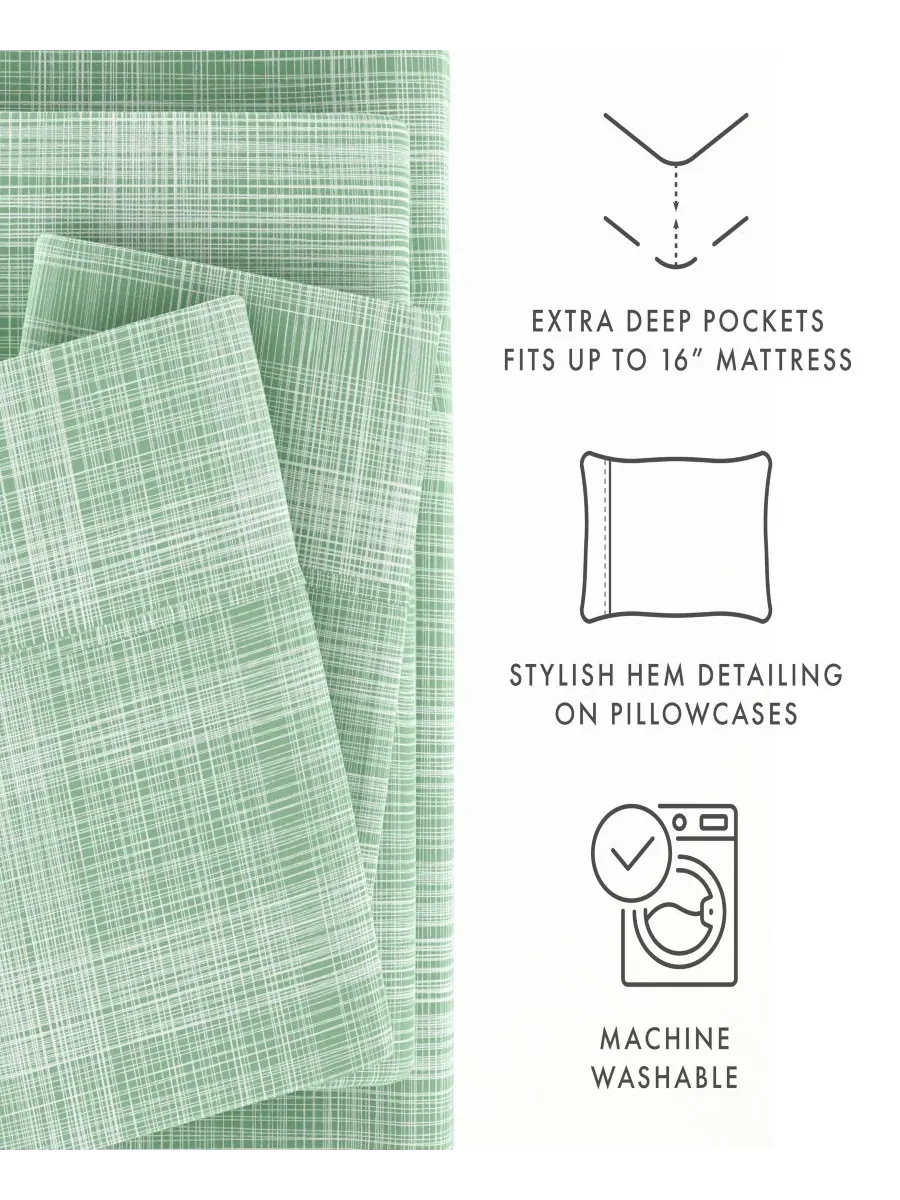 Комплект постельного белья Timeless Classics Premium Ultra Soft Pattern, 4 предмета, размер Full — изображение 8 из 10