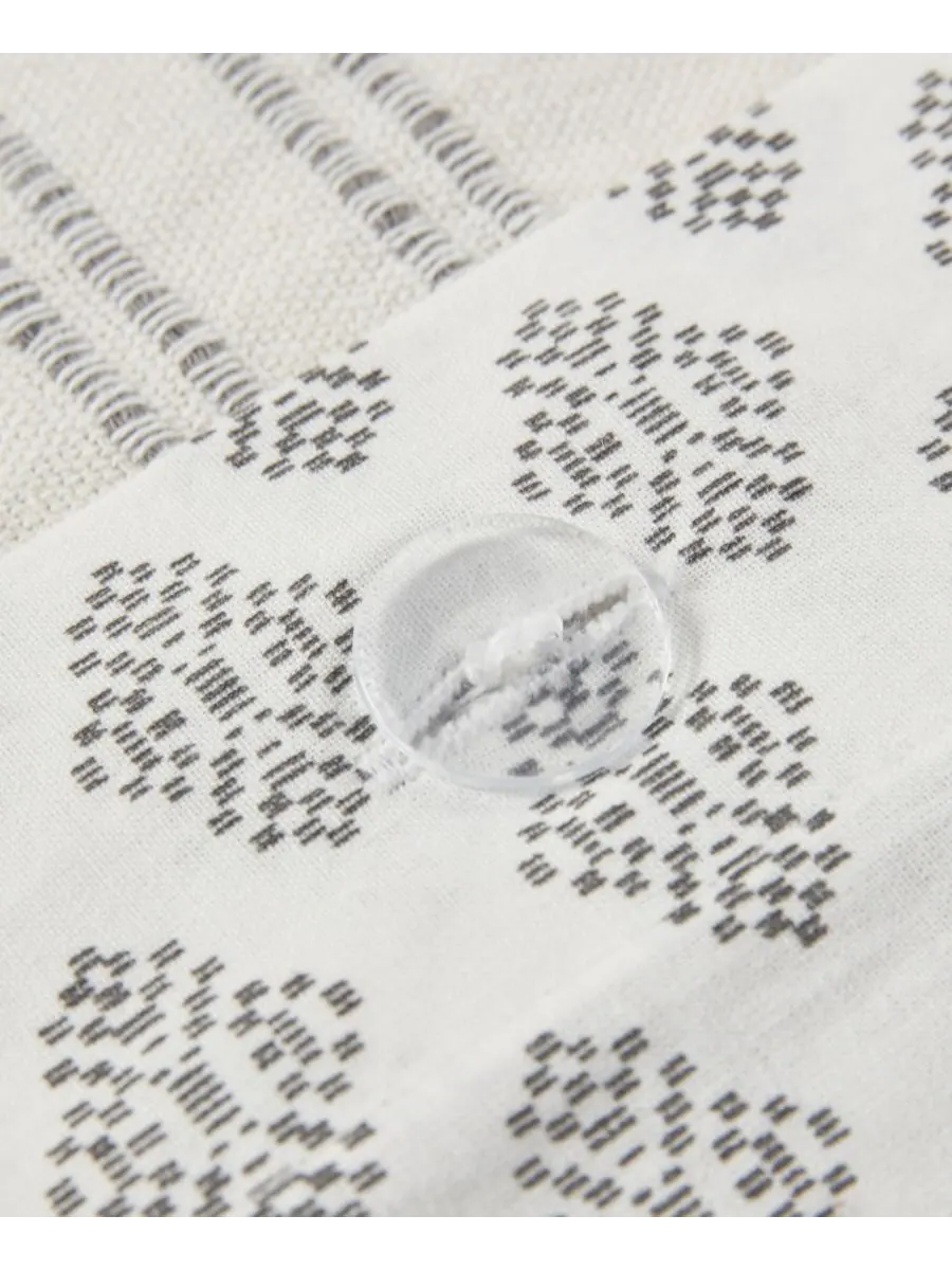 Комплект постельного белья kara jacquard из 3 предметов, размер full/queen INK+IVY — изображение 8 из 9, белый