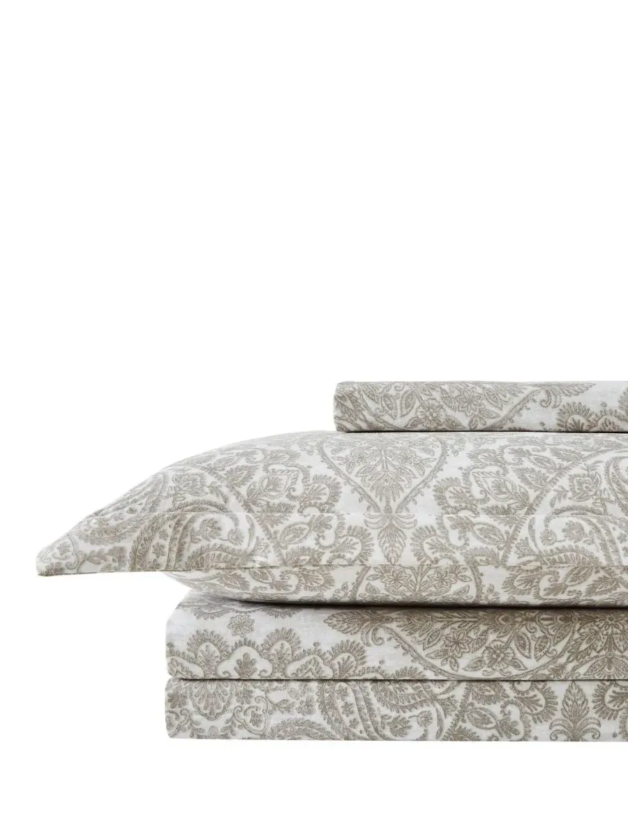 Комплект постельного белья Ashanti из микрофибры, 3 предмета, размер King Southshore Fine Linens — изображение 2 из 4, кость