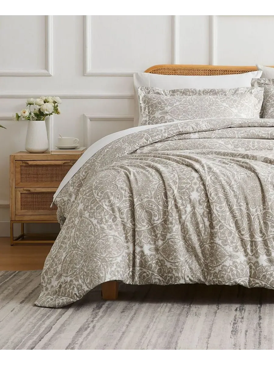 Комплект постельного белья Ashanti из микрофибры, 3 предмета, размер King Southshore Fine Linens — изображение 3 из 4, кость
