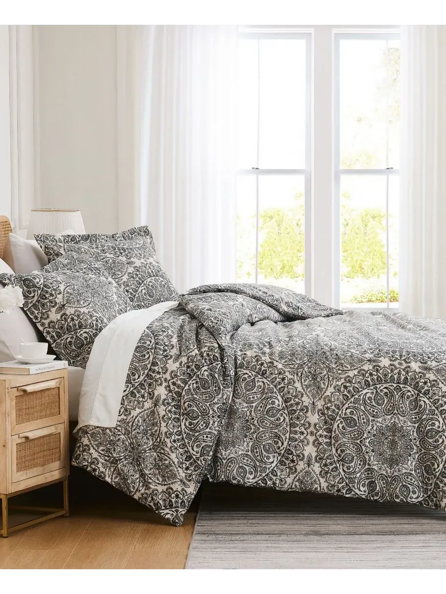Комплект постельного белья Ashanti из микрофибры, 3 предмета, размер King Southshore Fine Linens — изображение 4 из 4, серый
