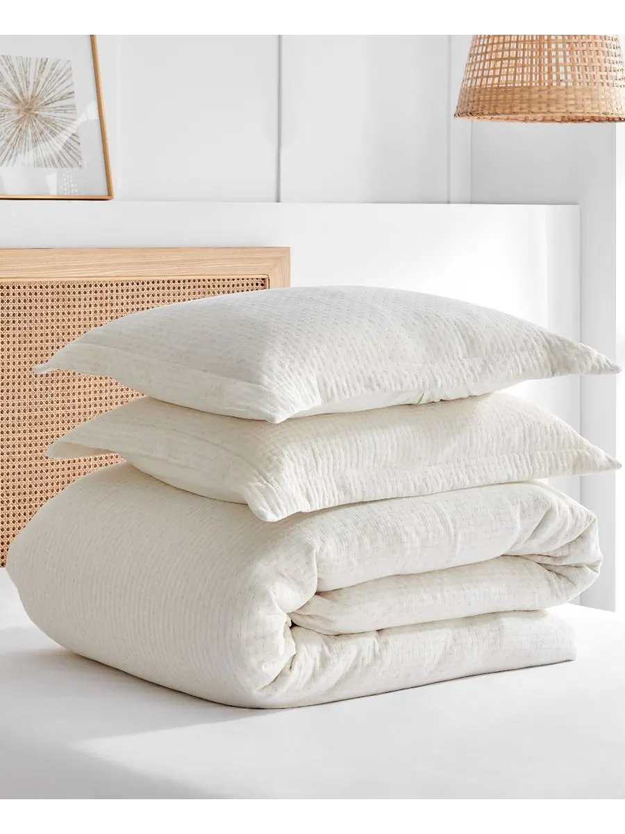 Комплект постельного белья Reede Textured из 3 предметов, размер King/California King Levtex — изображение 4 из 8, бежевый