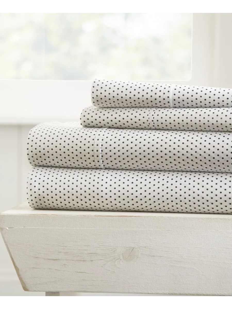 Комплект постельного белья Farmhouse Chic Premium Ultra Soft Pattern из 4 предметов, размер Queen
