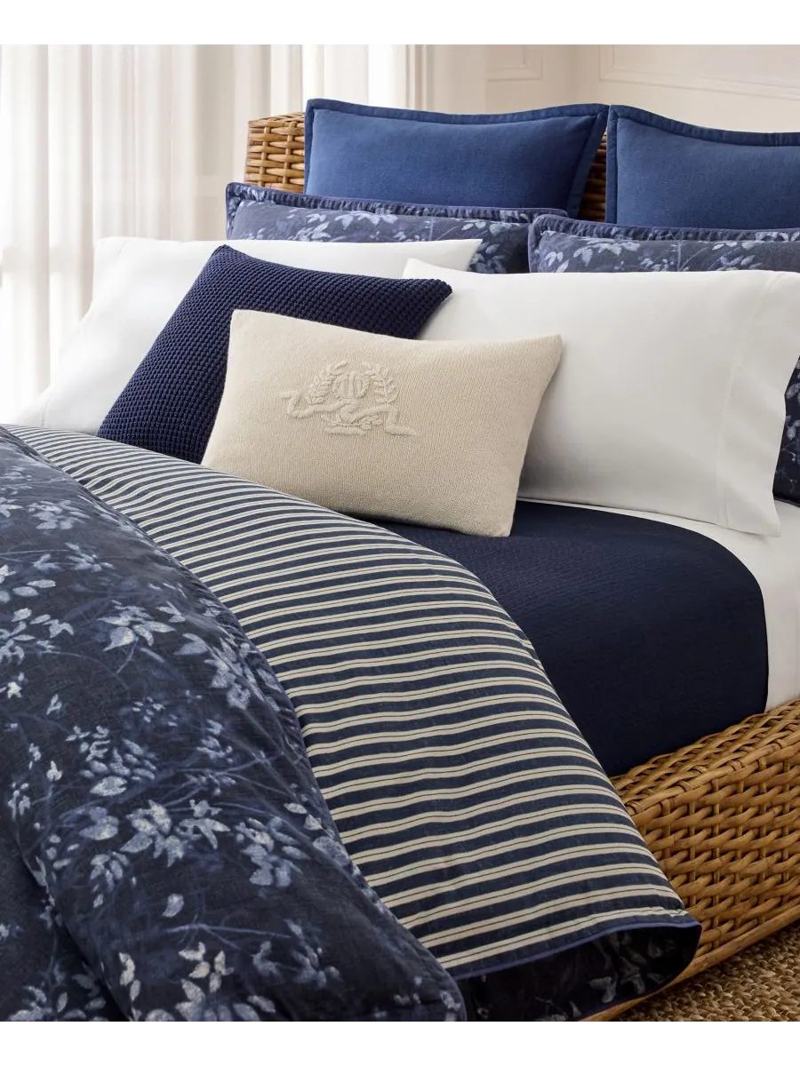 Комплект постельного белья Caterina из 3 предметов, размер Full/Queen Lauren Ralph Lauren — изображение 7 из 7, темно-синий