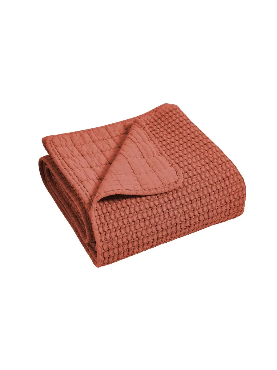 Комплект постельного белья mills waffle classic из 3 предметов, размер full. Levtex — изображение 5 из 6, глина