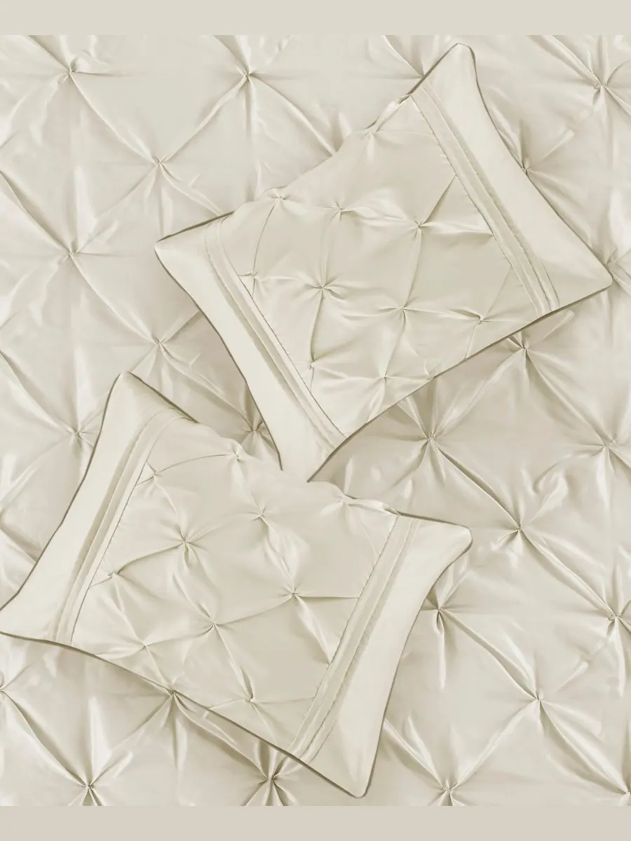 Комплект постельного белья Laurel Tufted из 7 предметов, размер Queen Madison Park — изображение 6 из 10, белый